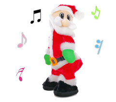 ALIMITOPIA twerking Santa doll dancing for festive decor and playful holiday fun.