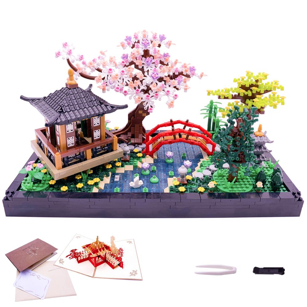 Alizdd Zen garden pavilion micro bricks for mindful creativity