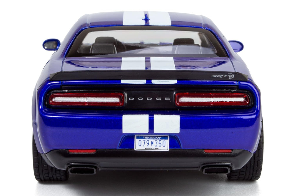 All Star Toys 2018 Challenger SRT Hellcat Indigo Blue black rims and red calipers add contrast