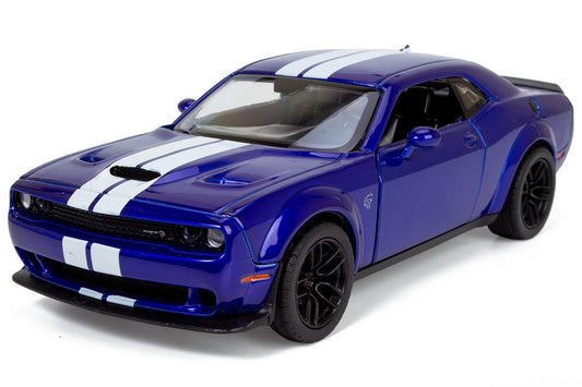 All Star Toys 2018 Challenger SRT Hellcat Indigo Blue open doors reveal detailed interior