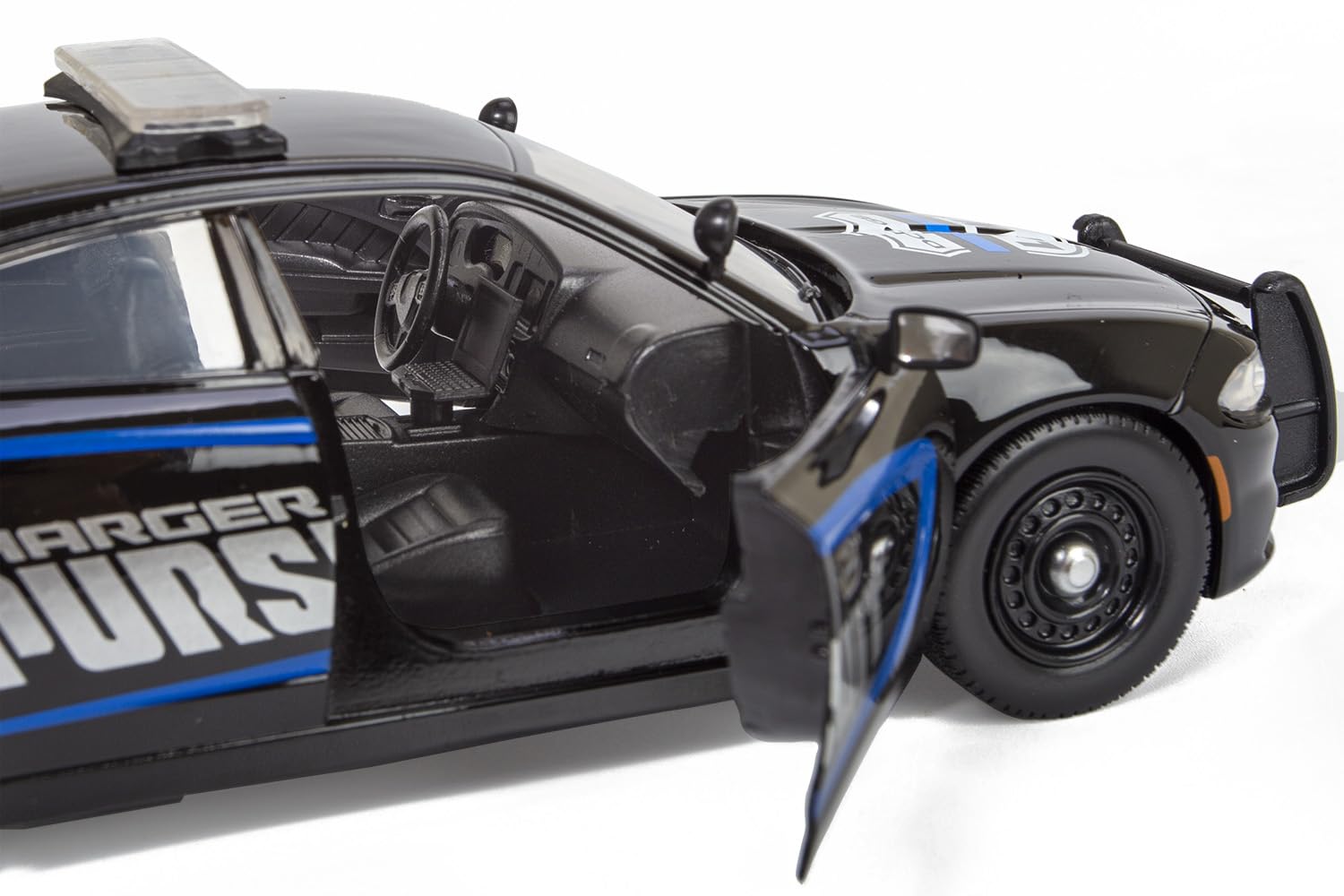 All Star Toys Charger Enforcer open doors for interactive display options