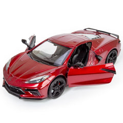 All Star Toys Corvette C8 Stingray rear view reveals precise taillights and bumper detailing.