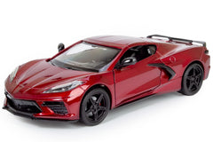 All Star Toys Corvette C8 Stingray side view emphasizes sleek profile for display collections.