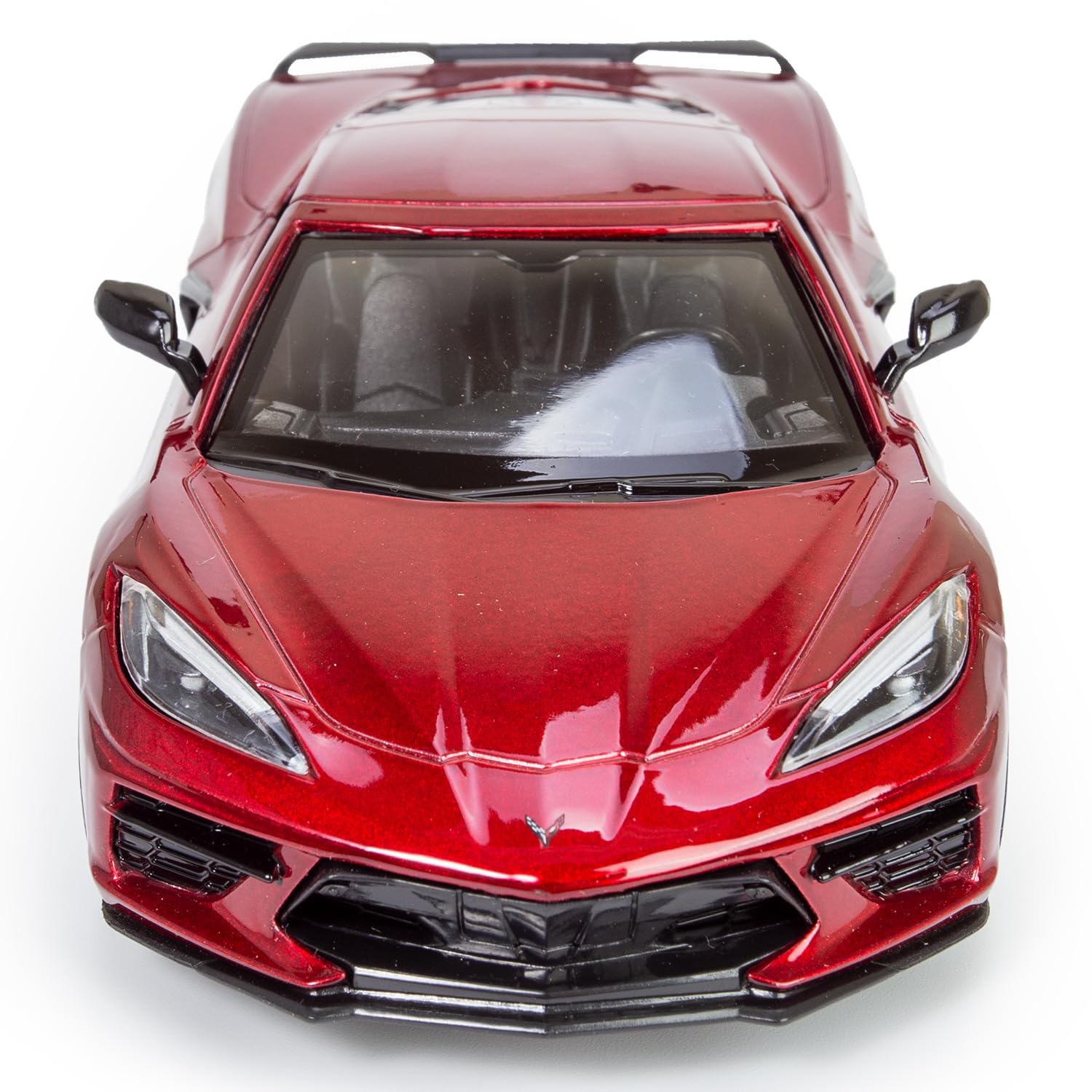 All Star Toys Corvette C8 Stingray window view highlights transparency and scale.