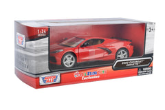 Metal body with plastic parts offers durable realism for All Star Toys Corvette.