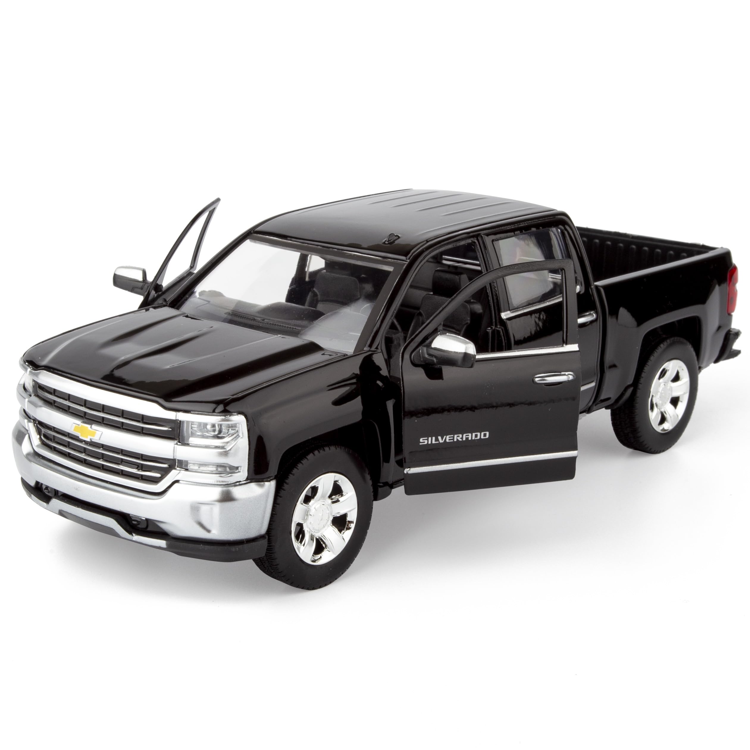 All Star Toys Silverado 2018 interior detail reveals realistic seating and controls.