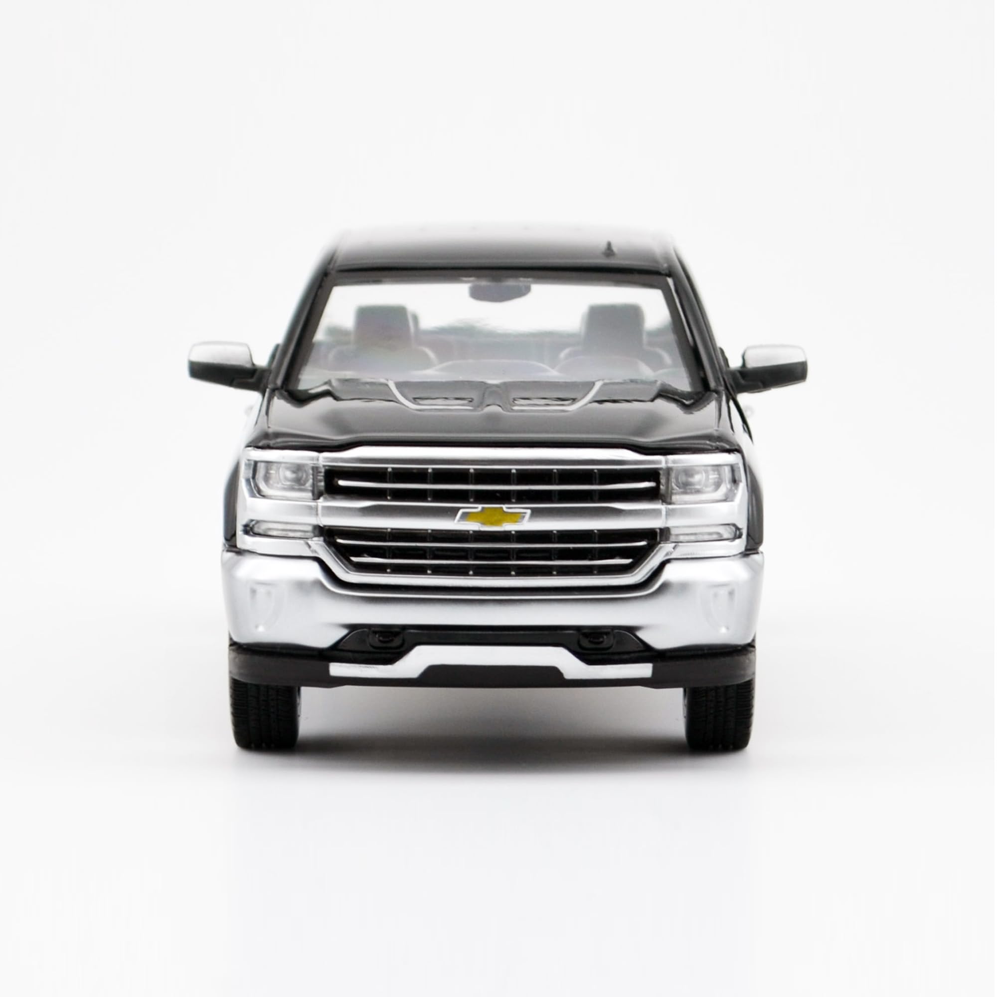 All Star Toys Silverado 2018 chrome trim closeup highlighting finish quality.