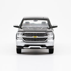All Star Toys Silverado 2018 chrome trim closeup highlighting finish quality.