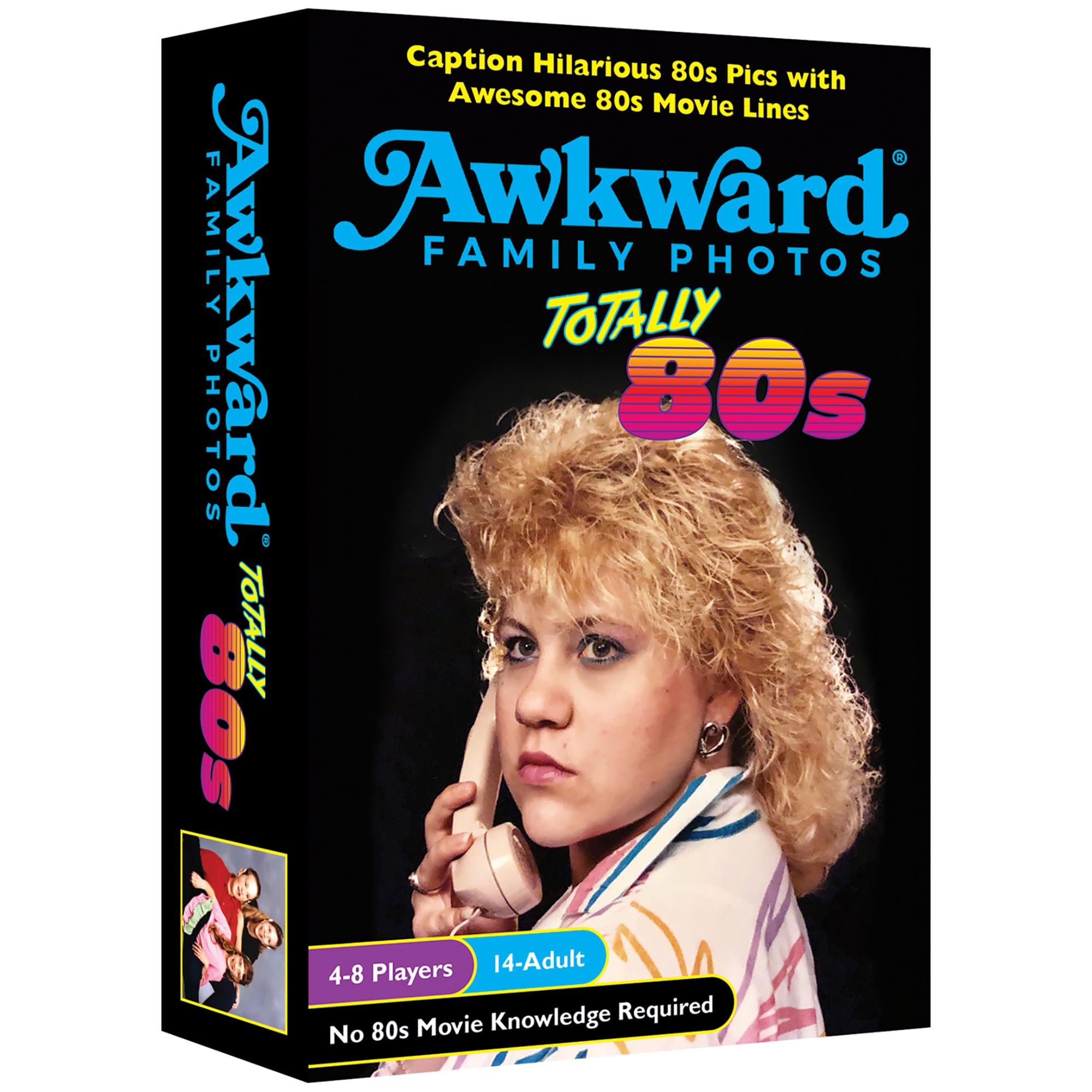 All Things Equal Awkward 80s game cover with retro vibes for lively game nights.