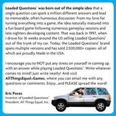 ALL THINGS EQUAL Loaded Questions Party party fouls add playful twists.