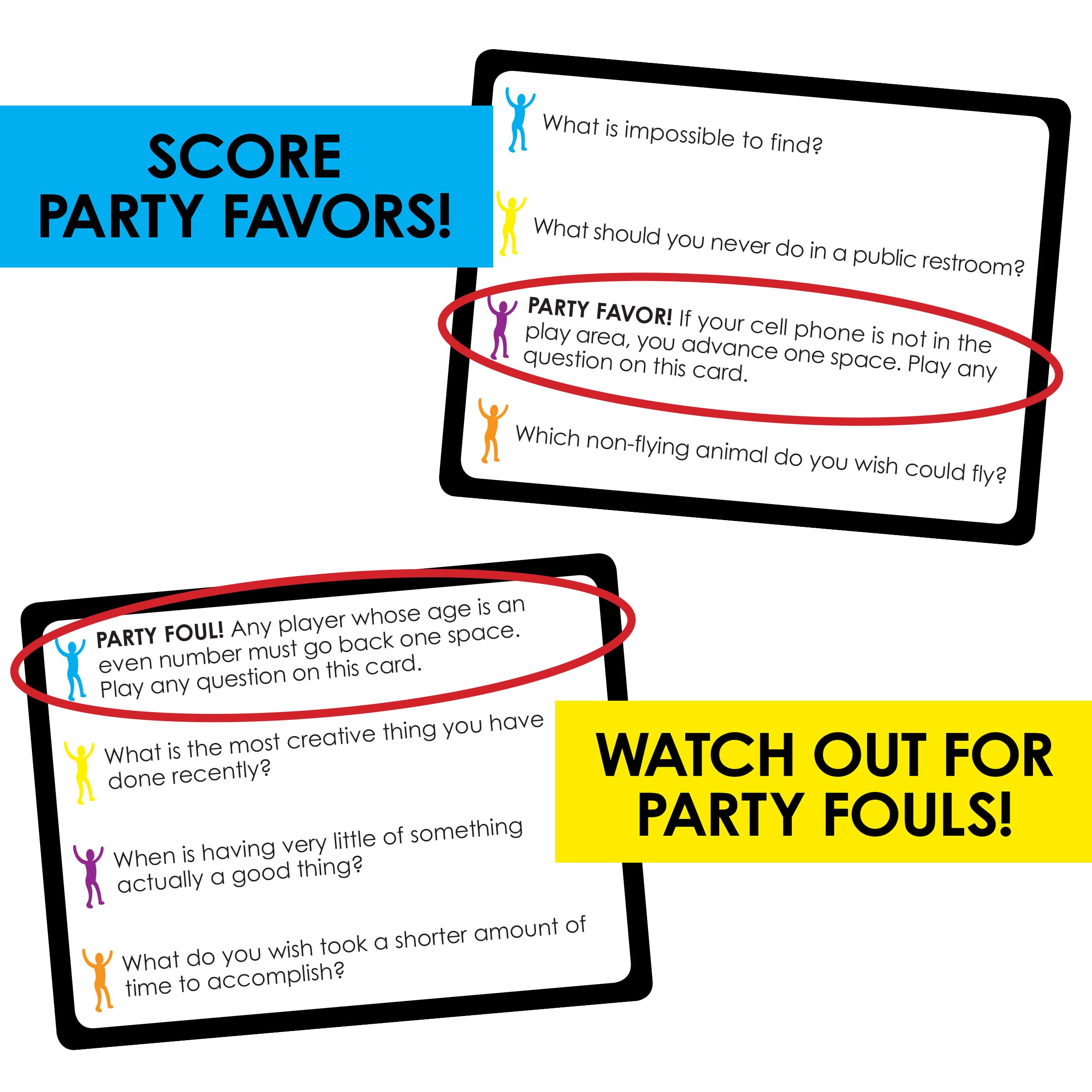 ALL THINGS EQUAL Loaded Questions Party instruction sheet guides easy setup.
