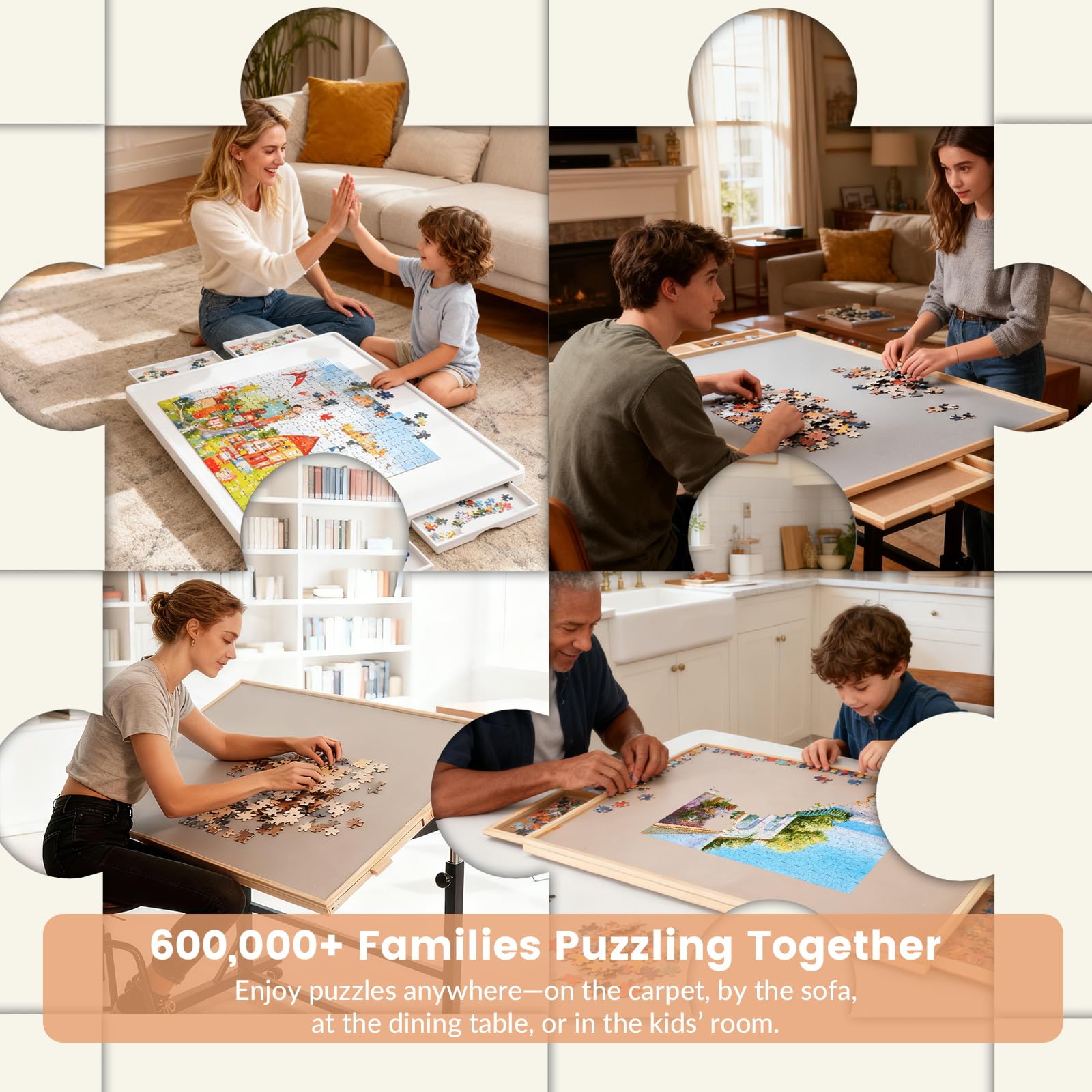 ALL4JIG durable recyclable ABS plastic supports eco friendly puzzle time