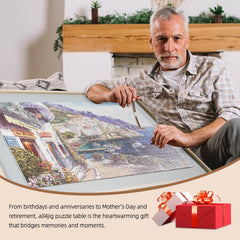 ALL4JIG eco-friendly natural wood puzzle table is durable.