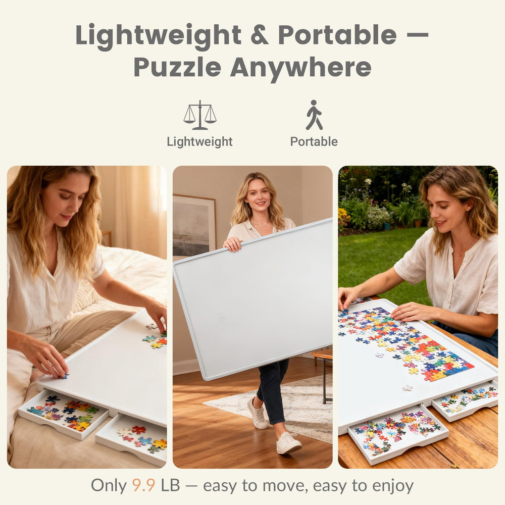 ALL4JIG large puzzle table fits puzzles up to 34.21 by 25.75 inches