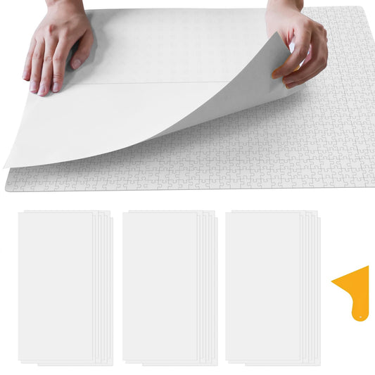 ALL4JIG puzzle saver sheet application shows secure preservation without warping.