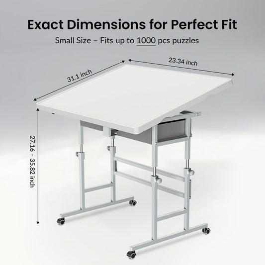 ALL4JIG puzzle table with four drawers for piece organization