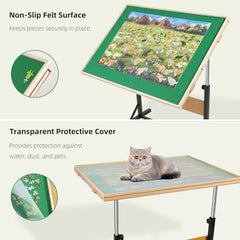 ALL4JIG puzzle table lightweight design with reinforced legs for stable use.