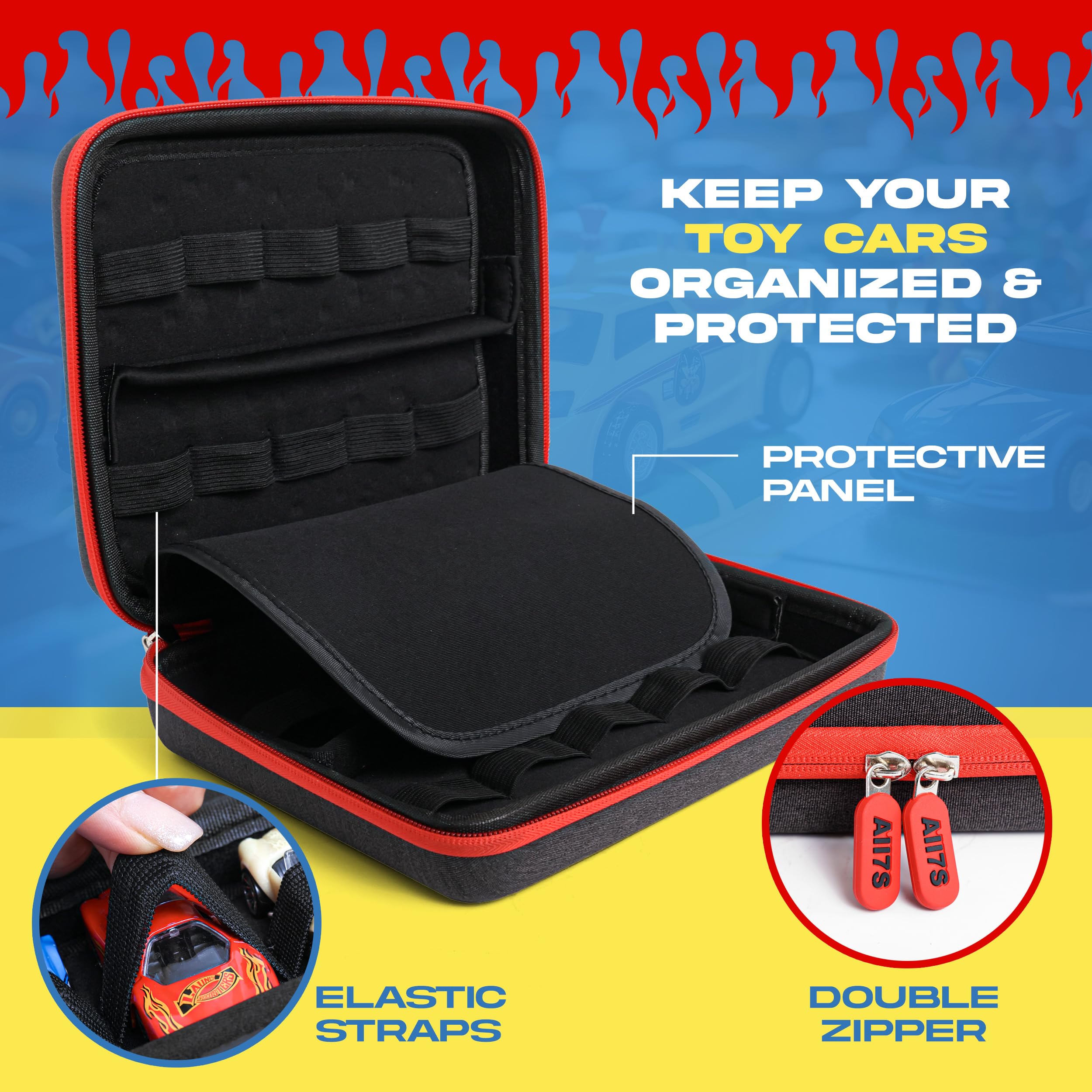 All7s compact travel hot wheels case ideal for on-the-go play