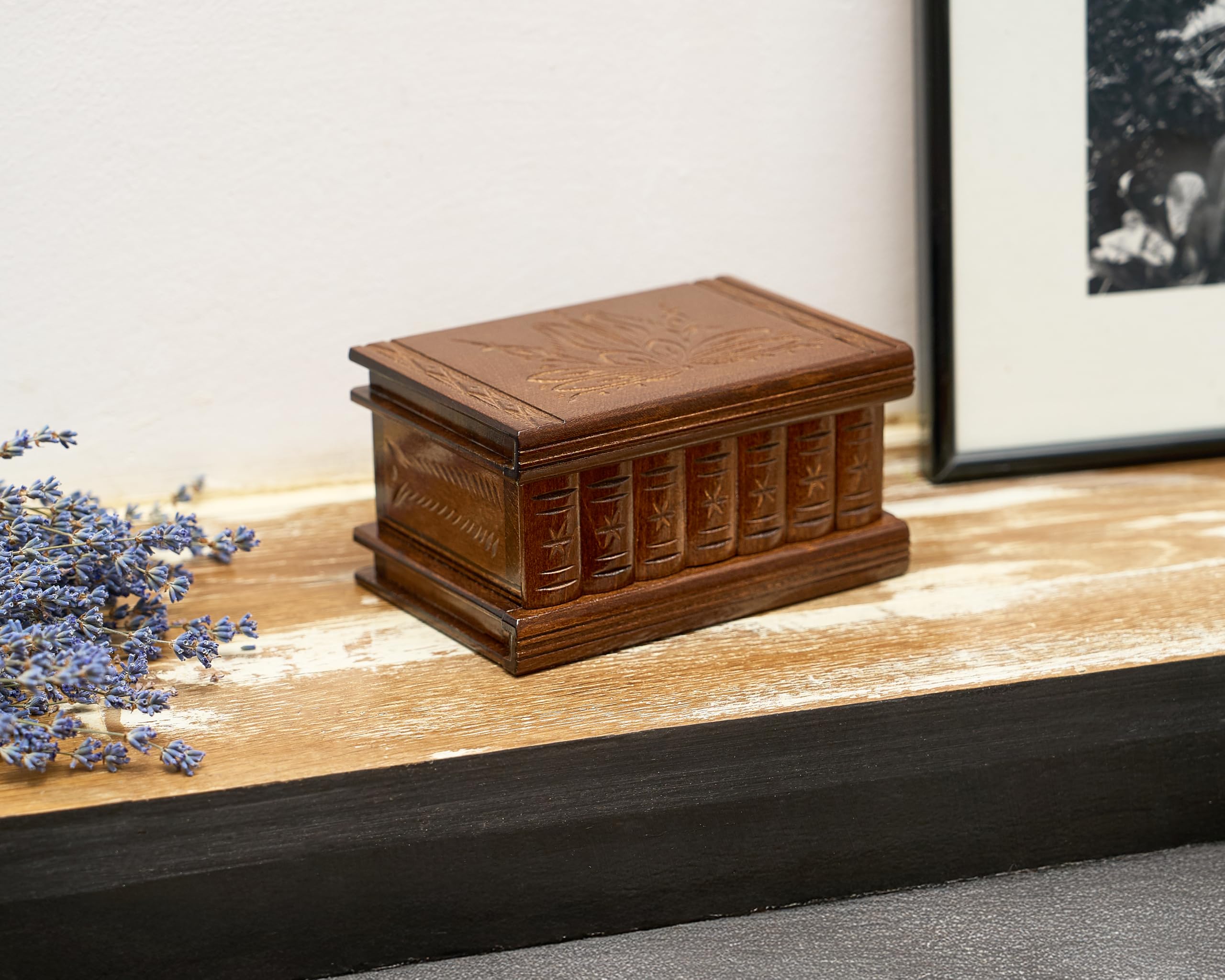 Allboxesinoneplace puzzle box Transylvania-inspired design blending retro vibes.