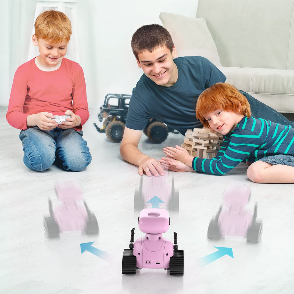 ALLCELE Girls Robot Toy pink sounds and songs for pretend play