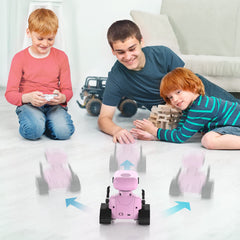 ALLCELE Girls Robot Toy pink sounds and songs for pretend play
