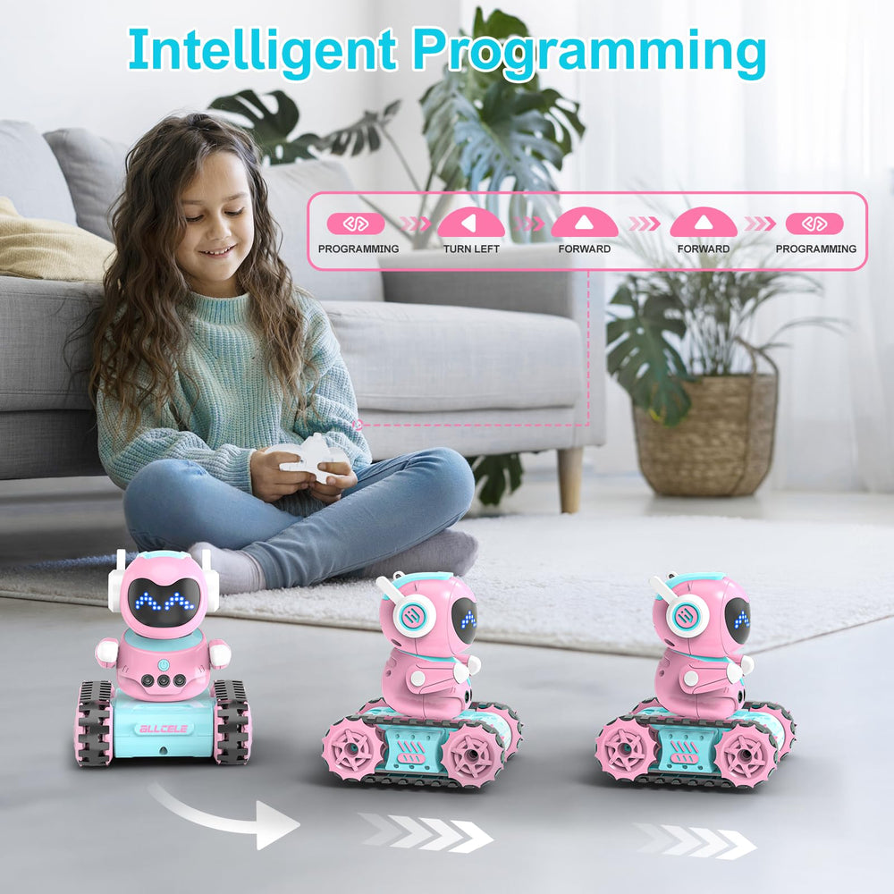 ALLCELE programming mode lets kids command unique robot actions
