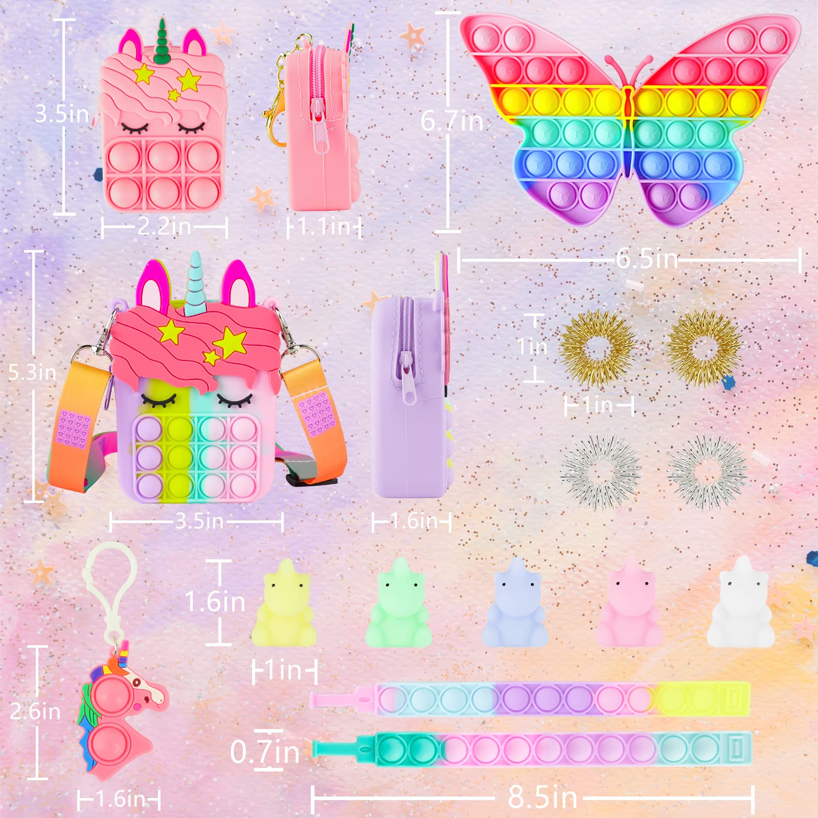 Alldriey Pop Purse Color-Changing spotlights playful, engaging feature for kids.