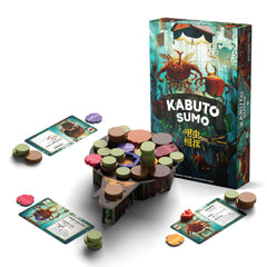 Allplay Kabuto Sumo beetle pieces ready for a strategic push.