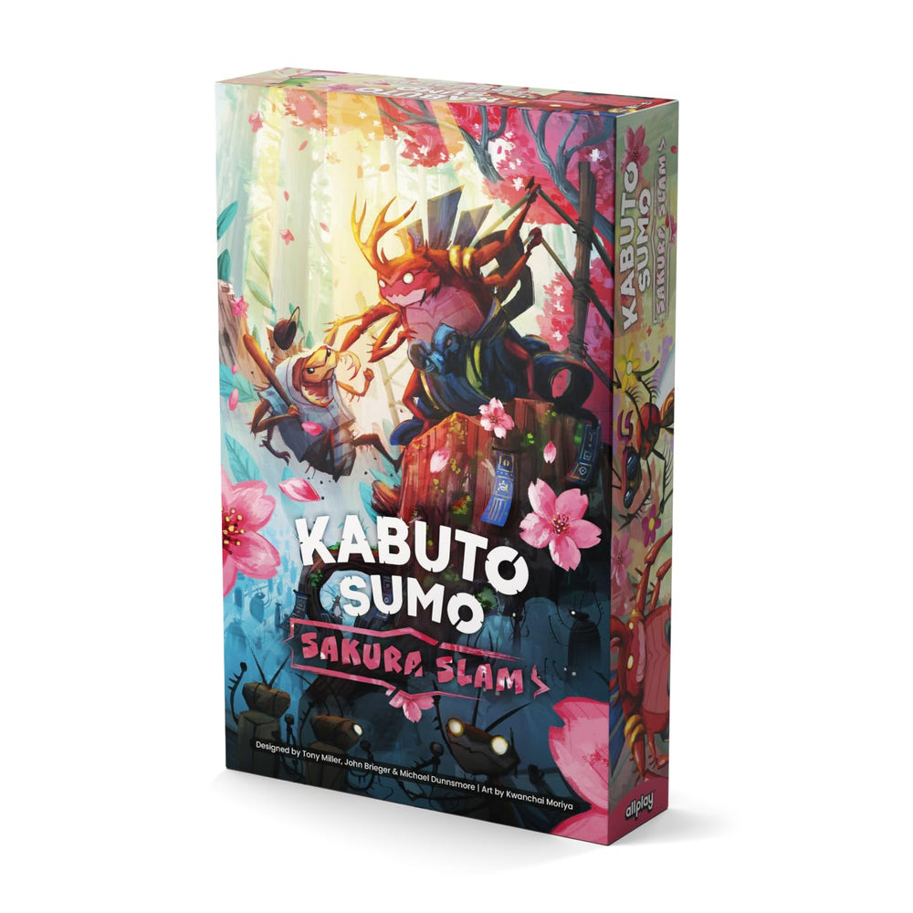 Allplay Kabuto Sumo Sakura Slam board game showcases coin-pushing edge battles for tense play.