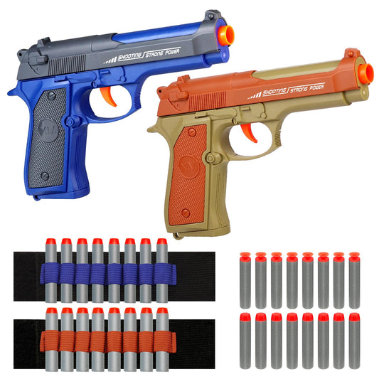 ALLROAD 2-pack blaster guns in blue and orange for lively outdoor play