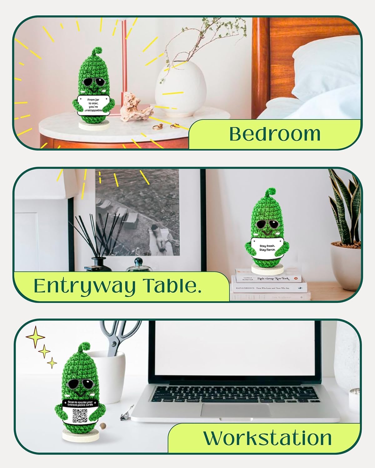 Almacura funny heartfelt gift pickle for friends and coworkers