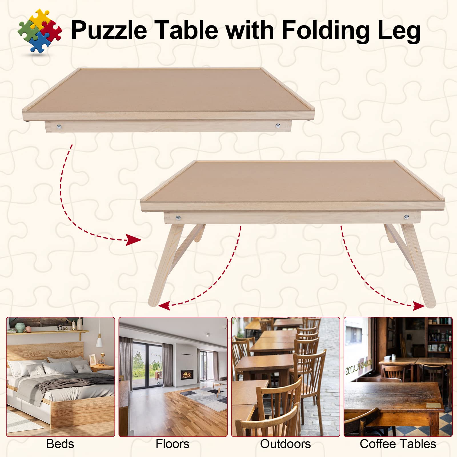 Aloftopz puzzle cover facilitates quick relocation without disturbing your progress.