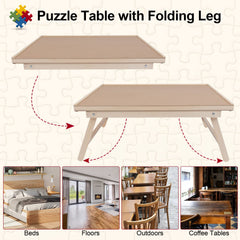 Aloftopz puzzle cover facilitates quick relocation without disturbing your progress.