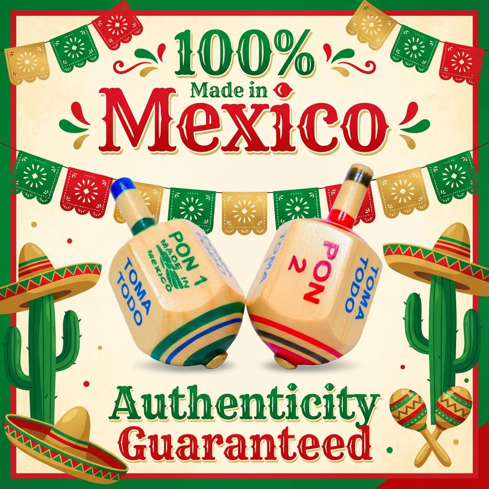 Fiesta-themed scene with Alondra's Pirinola for Cinco de Mayo celebrations.