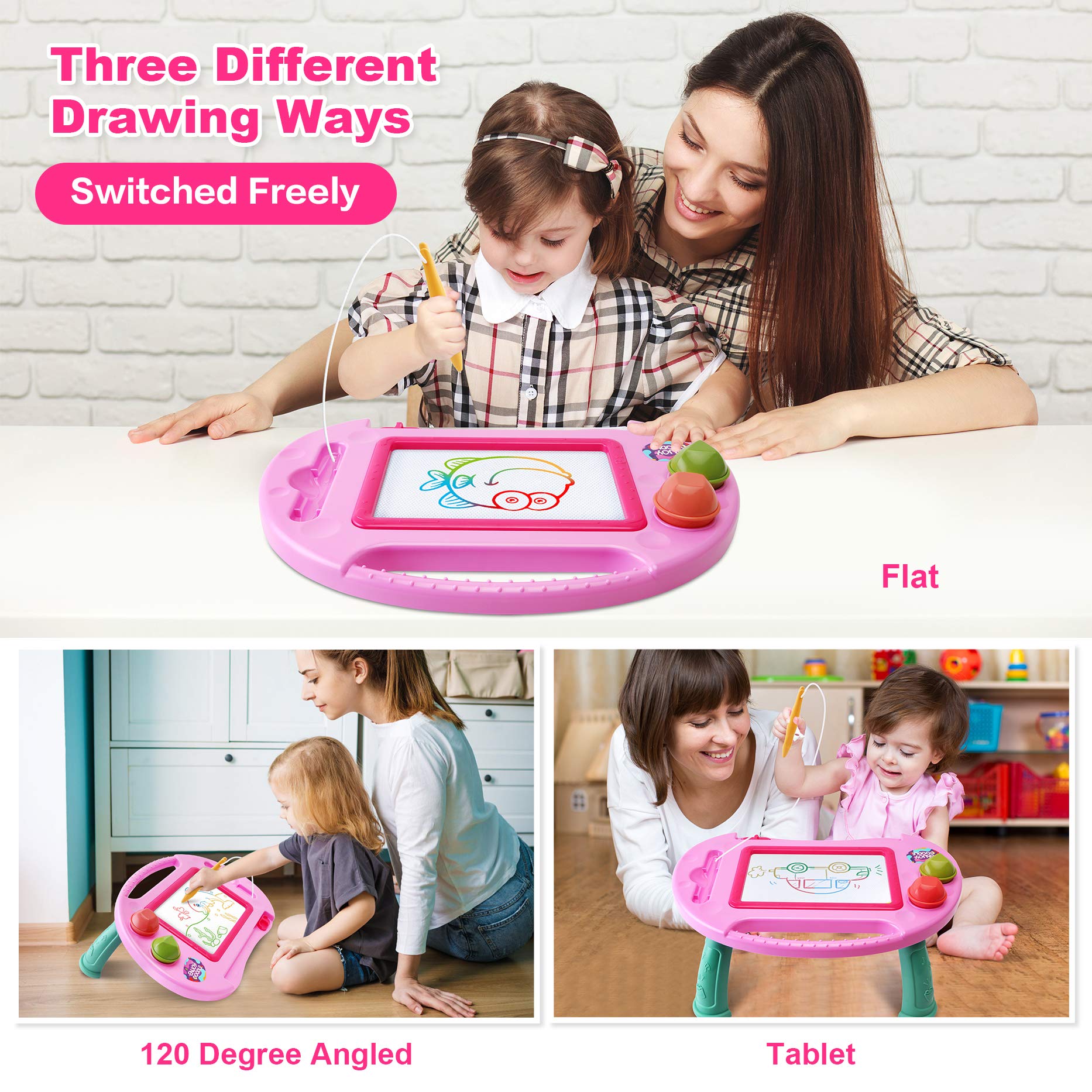 ALOTJOY doodle board color sections highlight bright, creative doodling