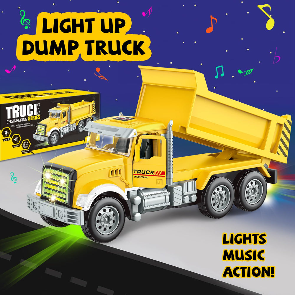 ALOTJOY truck lights and music enhance sensory play and engagement.