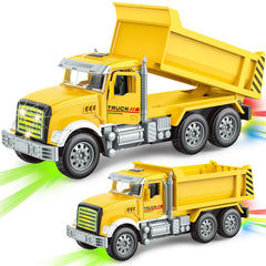 ALOTJOY dump truck with self-lifting bed for hands-on construction play.