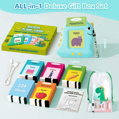 Alotwan color flash cards stimulate recognition and discussion in English and Spanish.
