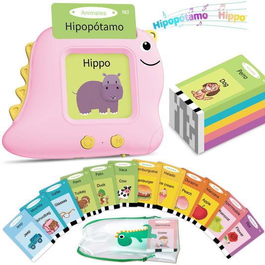 Alotwan flash cards cover engages toddlers with colorful themes for early language exposure