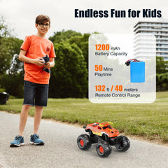 Alotwan Monster RC Truck 360-stunt mode enables impressive spins and flips.