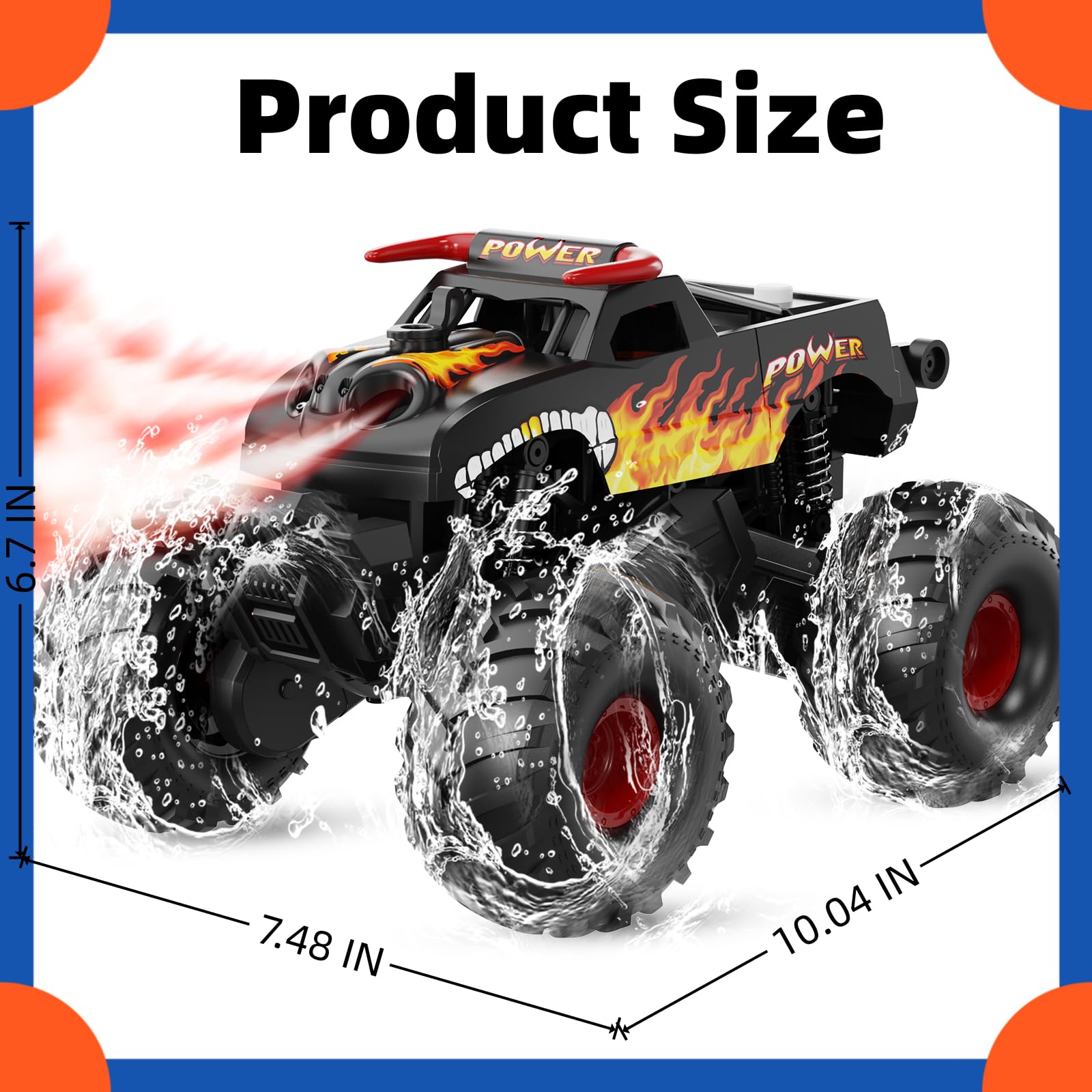 Alotwan Monster Truck battery life up to 50 minutes supports extended play.