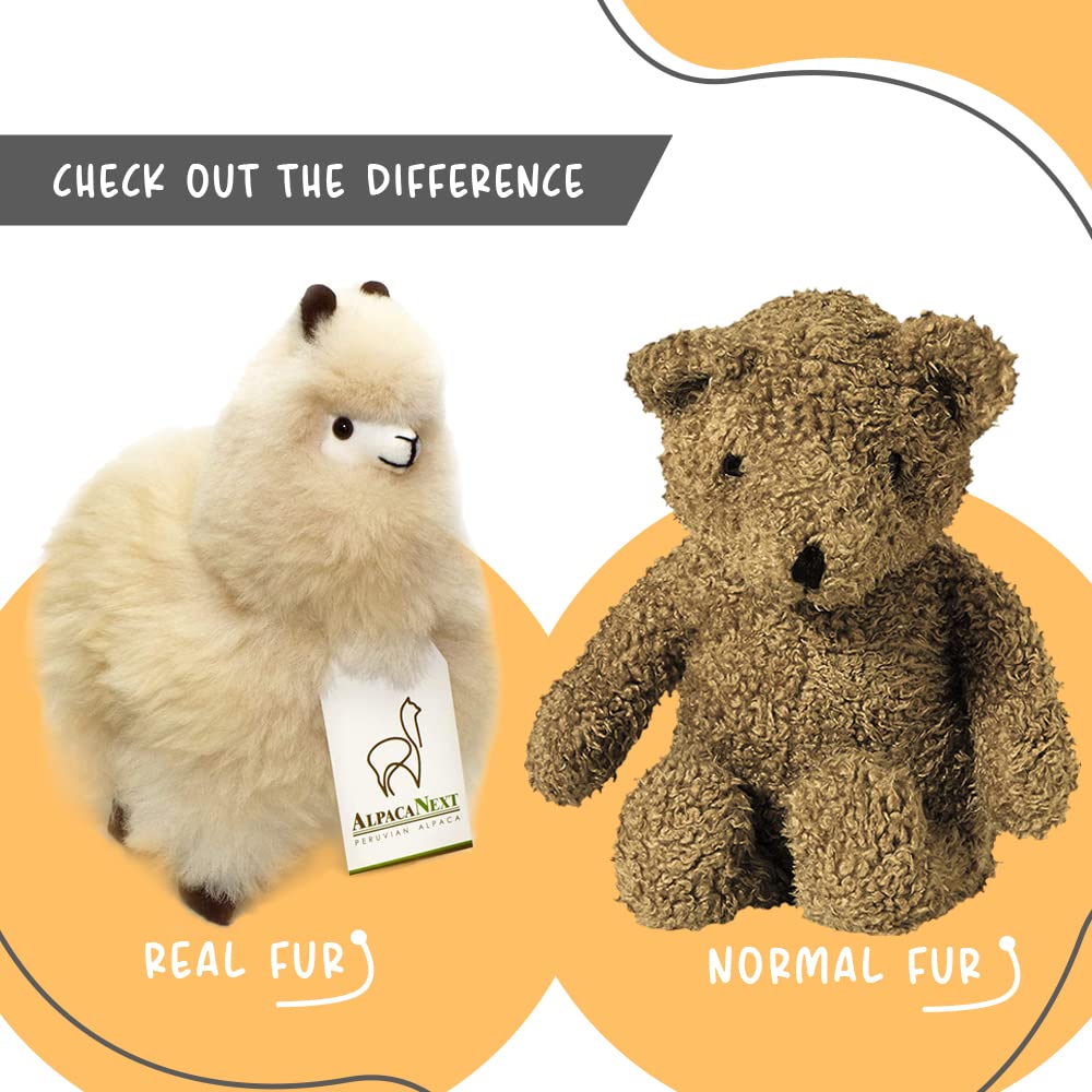 AlpacaNext 100% natural fur, handmade with care for a fluffy plush.