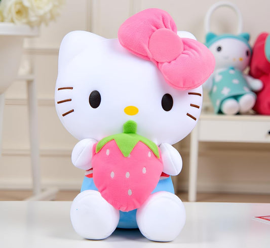 AlphaDesignLuxe pink kitty plush for cozy cuddles and playful decor.