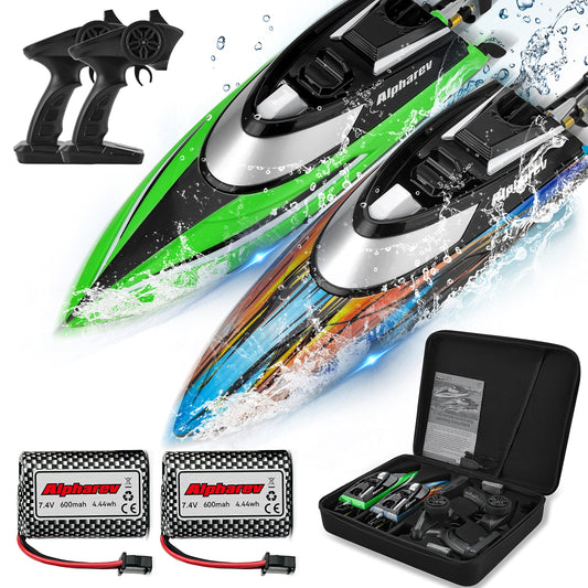 ALPHAREV R308MINI RC boat with case for easy transport and storage