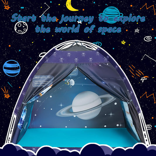 alprang Space World Play Tent inside view invites cozy family reading and adventures