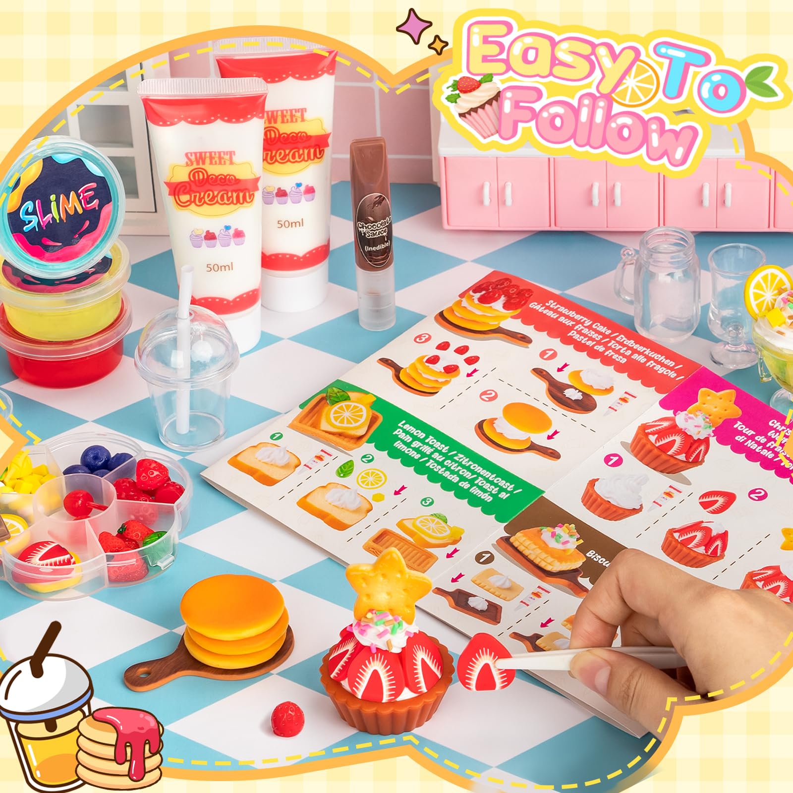Alritz creative play with slime and cream clay sparks creativity.