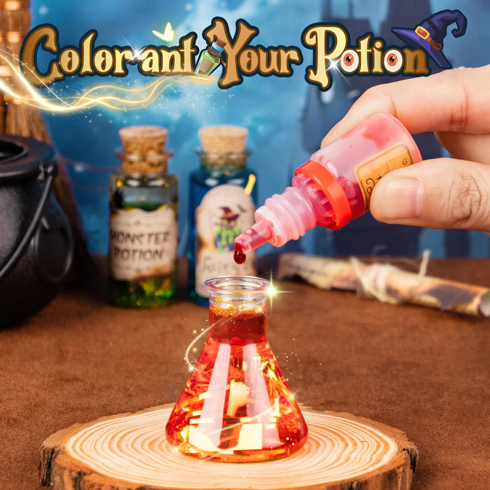 Alritz magical storage box keeps potions and props organized.