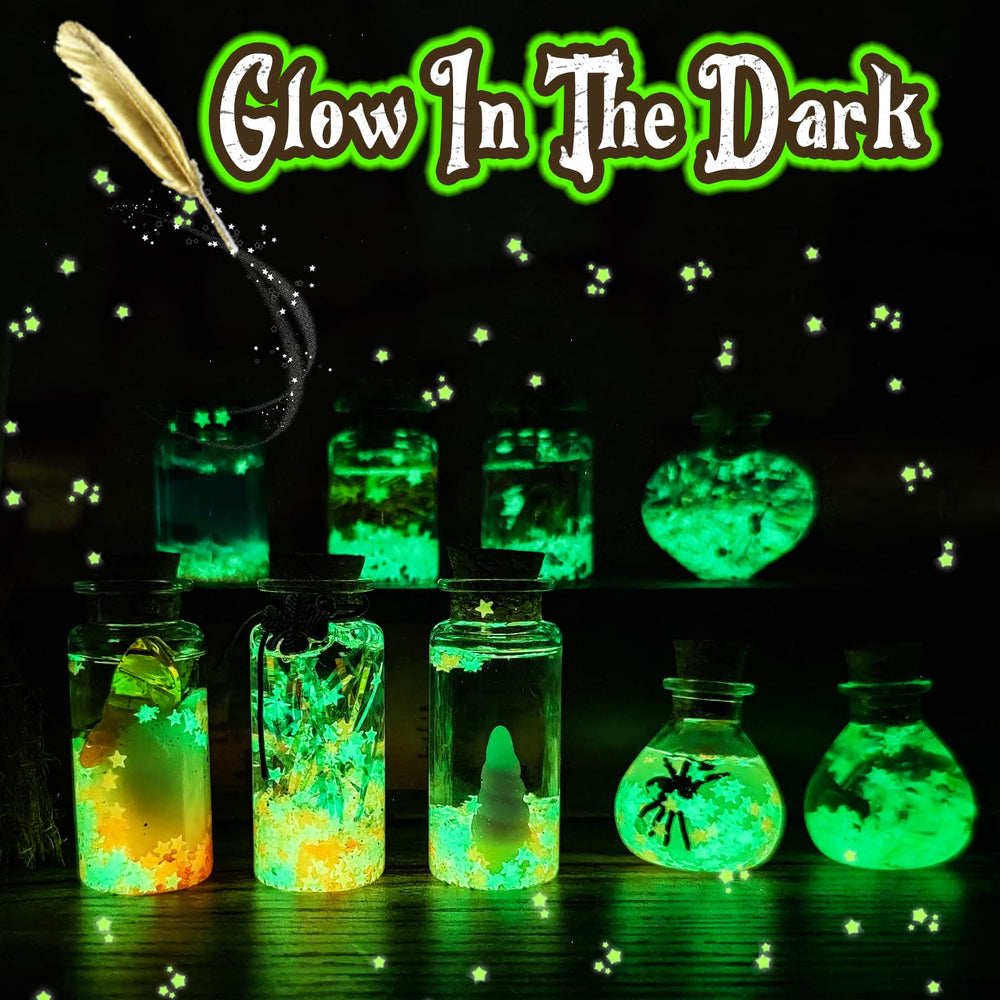 Alritz Mystery Potion Kits crystal pieces add sensory sparkle during pretend potion making