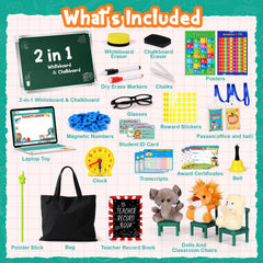 Alritz pretend play teacher set teacher-id-cards - immersive role play accessories