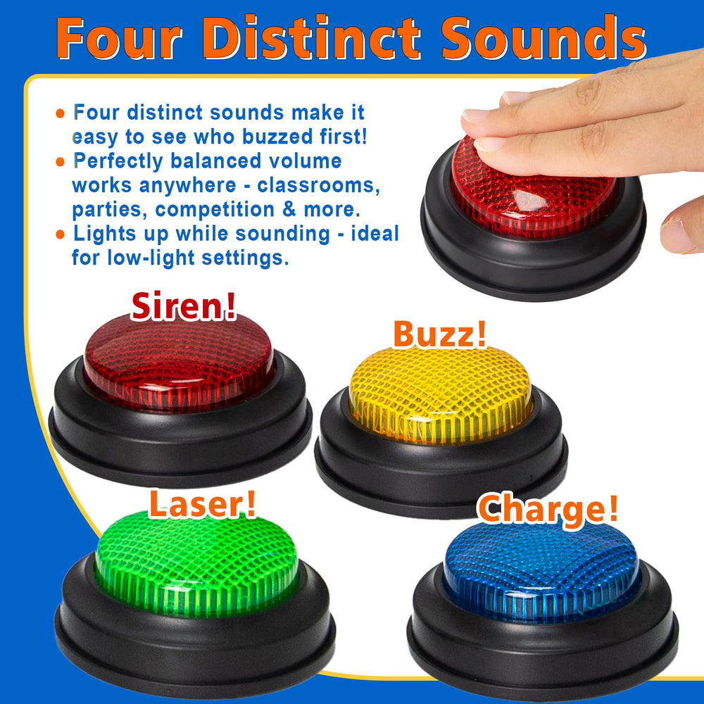 ALS AILISUO green buzzer emphasizes laser sound for game show vibes
